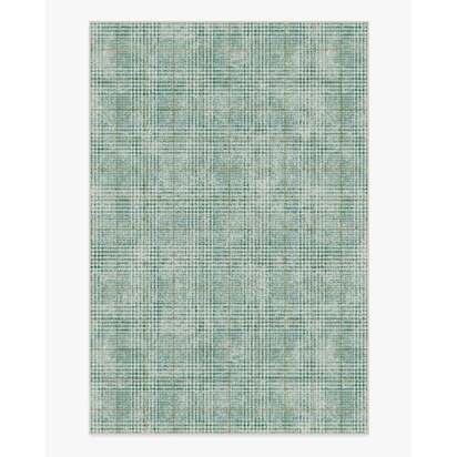 Glen Tartan Green & Gold Rug - 185 x 275 cm - All-In-One Rug