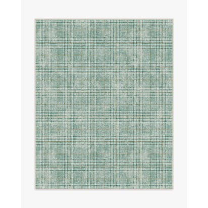 Glen Tartan Green & Gold Rug - 245 x 305 cm - All-In-One Rug