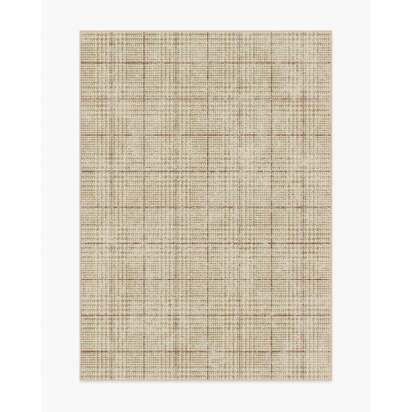 Glen Tartan Camel & Burgundy Rug - 150 x 215 cm - All-In-One Rug
