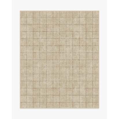 Glen Tartan Camel & Burgundy Rug - 245 x 305 cm - All-In-One Rug