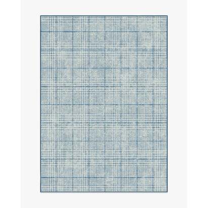 Glen Tartan Chambray & Navy Rug - 150 x 215 cm - All-In-One Rug