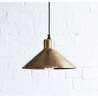 Thea pendant light in antique brass