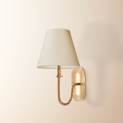 Loop wall fitting in brass