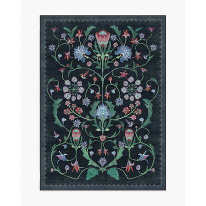 Protea Charcoal Rug by Iris Apfel - 150 x 215 cm - All-In-One Rug