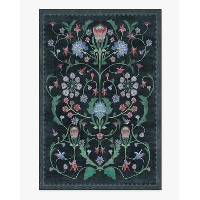 Protea Charcoal Rug by Iris Apfel - 185 x 275 cm - All-In-One Rug