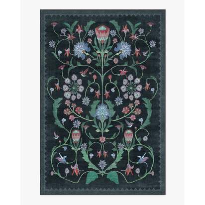Protea Charcoal Rug by Iris Apfel - 200 x 290 cm - All-In-One Rug