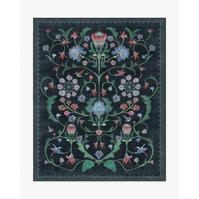 Protea Charcoal Rug by Iris Apfel - 245 x 305 cm - All-In-One Rug