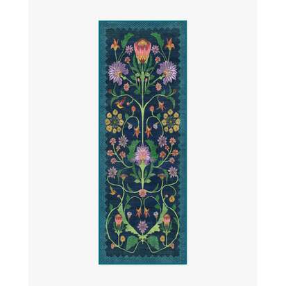 Protea Blue Rug by Iris Apfel - 75 x 215 cm - All-In-One Rug