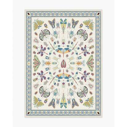 Flutterby Ivory Rug by Iris Apfel - 150 x 215 cm - All-In-One Rug