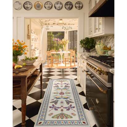 Flutterby Ivory Rug by Iris Apfel - 245 x 305 cm - All-In-One Rug