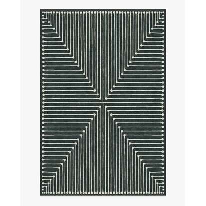 Inkdrop Charcoal Rug by Jonathan Adler - 200 x 290 cm - All-In-One Rug