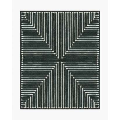 Inkdrop Charcoal Rug by Jonathan Adler - 245 x 305 cm - All-In-One Rug