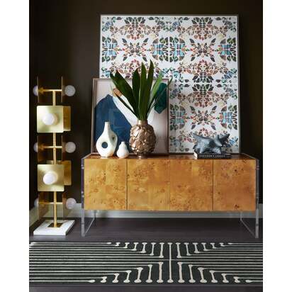 Inkdrop Charcoal Rug by Jonathan Adler - 245 x 305 cm - All-In-One Rug