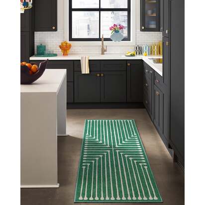 Inkdrop Green Rug by Jonathan Adler - 245 x 305 cm - All-In-One Rug