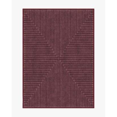Inkdrop Burgundy Rug by Jonathan Adler - 150 x 215 cm - All-In-One Rug