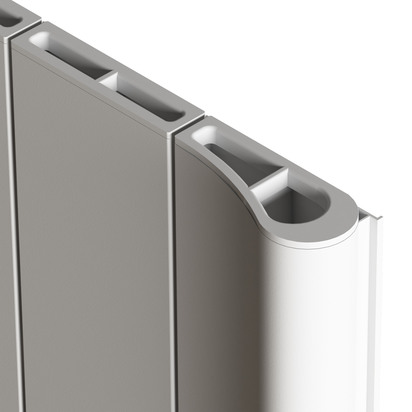 Carisa Boreas B Vertical Electric Single Panel Aluminium Radiator with Smart Wifi Thermostat - 1800 x 276mm - Textured White