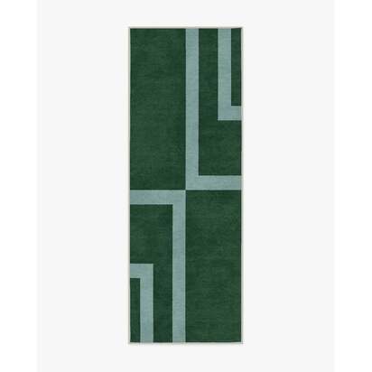 Aldo Green & Mist Rug by The Local Project - 75 x 215 cm - All-In-One Rug