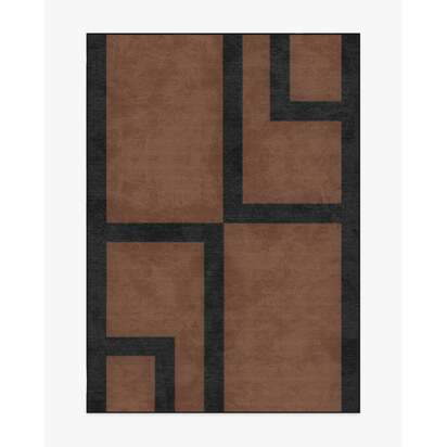Aldo Brown & Black Rug by The Local Project - 150 x 215 cm - All-In-One Rug
