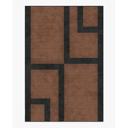 Aldo Brown & Black Rug by The Local Project - 185 x 275 cm - All-In-One Rug