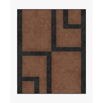 Aldo Brown & Black Rug by The Local Project - 185 x 275 cm - All-In-One Rug