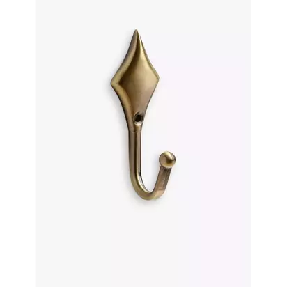 Speedy Products Diamond Tieback Hook Antique Brass | H75 x W25 x D30mm