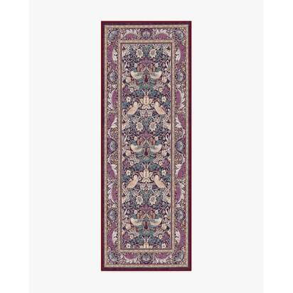 Strawberry Thief Burgundy Rug by Morris & Co. - 75 x 215 cm - All-In-One Rug