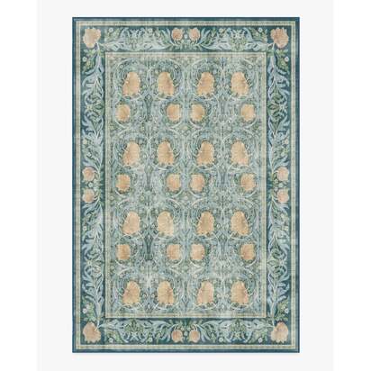 Pimpernel Dusk Blue Rug by Morris & Co. - 200 x 290 cm - All-In-One Rug