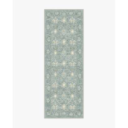 Montreal Dusty Blue Rug by Morris & Co. - 75 x 215 cm - All-In-One Rug