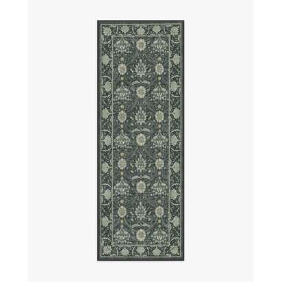 Montreal Charcoal & Abalone Rug by Morris & Co. - 75 x 215 cm - All-In-One Rug