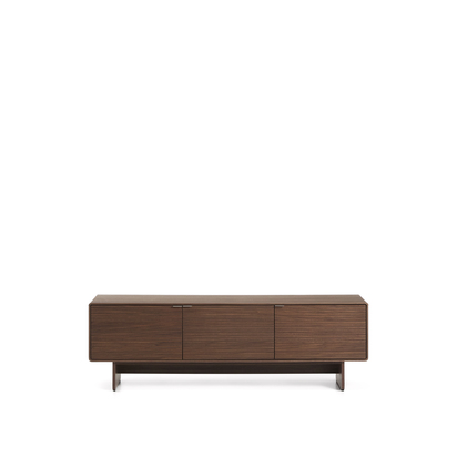 Norlen 3-door TV stand in walnut veneer FSC Mix Credit 150 x 40 cm