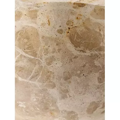 Pottery Barn Decorative Marble Bowl, Natural Natural | H5 x W14 x D14cm