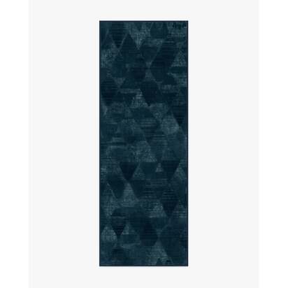 Kavi Mosaic Navy Rug - 75 x 215 cm - All-In-One Rug