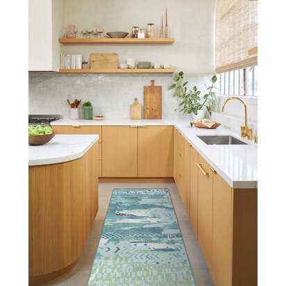 Gaia Blue Rug - 75 x 215 cm - All-In-One Rug