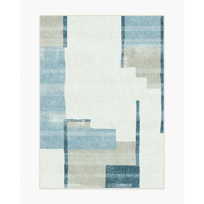 Haylan Ivory & Blue Rug - 150 x 215 cm - All-In-One Rug