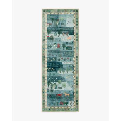 Alder Soft Blue Rug - 75 x 215 cm - All-In-One Rug