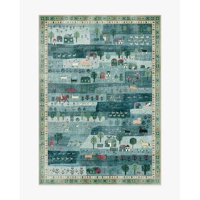 Alder Soft Blue Rug - 150 x 215 cm - All-In-One Rug