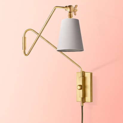 Cooper Wall Fitting in Antique Brass