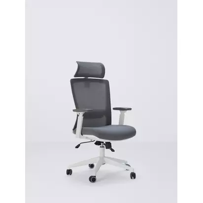 John Lewis Ollie High Back Ergonomic Office Chair, Grey Grey | H121 x W64 x D61cm