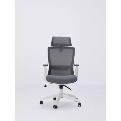 John Lewis Ollie High Back Ergonomic Office Chair, Grey Grey | H121 x W64 x D61cm