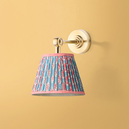 Mini elbow wall fitting IP44 in antique brass