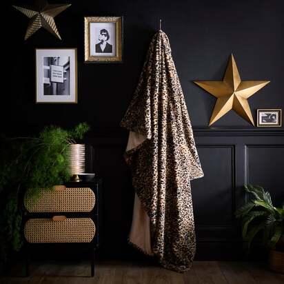 Fusion Leopard Throw Blanket 150cm x 200cm