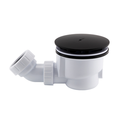 Drench 90mm Matt Black High Flow Shower Tray Waste