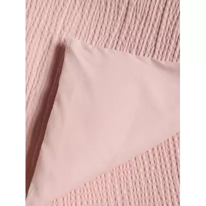 John Lewis Cotton Seersucker Duvet Cover Set Pink | H300.00mm * W230.00mm * D42.00mm