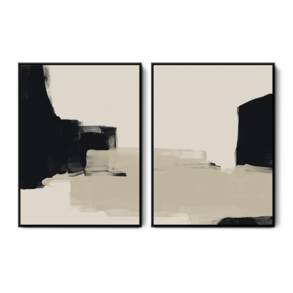 Where Time Slows Nature Flows Set - Medium / Black