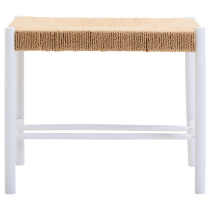 Bandar Natural Rope and White Bar Stool