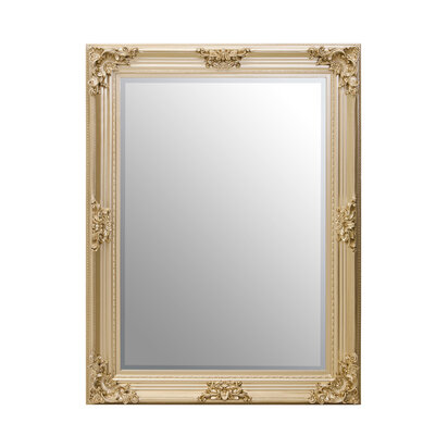 Lori Silver Wooden Frame Wall Mirror