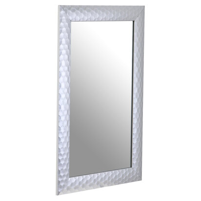 Lovida White Arched Wooden Frame Wall Mirror