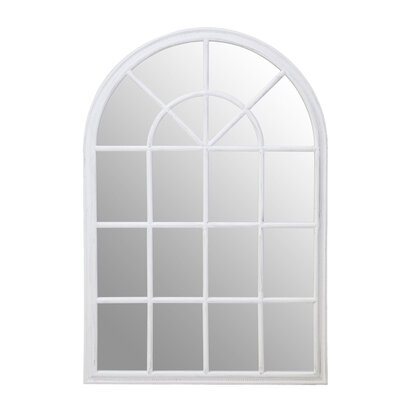 Belonell Black Arched Wooden Frame Wall Mirror