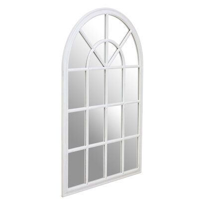 Belonell Black Arched Wooden Frame Wall Mirror