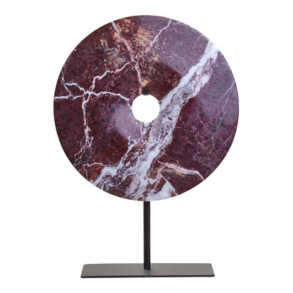 Salmo Extra Small Black Marble Round Dia 15cm Disc Sculpture